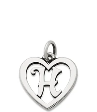 James Avery Heart Initial Charm