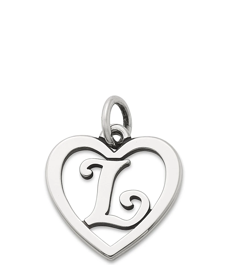 James Avery Heart Initial Charm