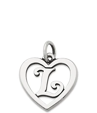 James Avery Heart Initial Charm