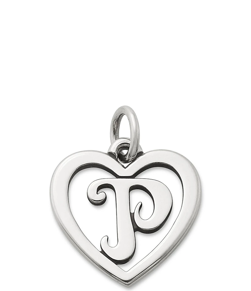 James Avery Heart Initial Charm