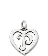 James Avery Heart Initial Charm