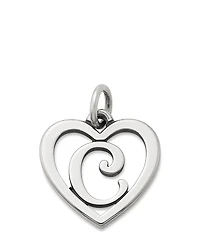 James Avery Heart Initial Charm