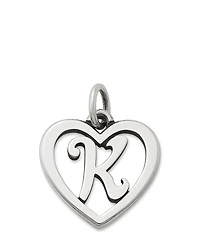 James Avery Heart Initial Charm