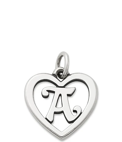 James Avery Heart Initial Charm