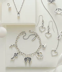 James Avery Heart Initial Charm