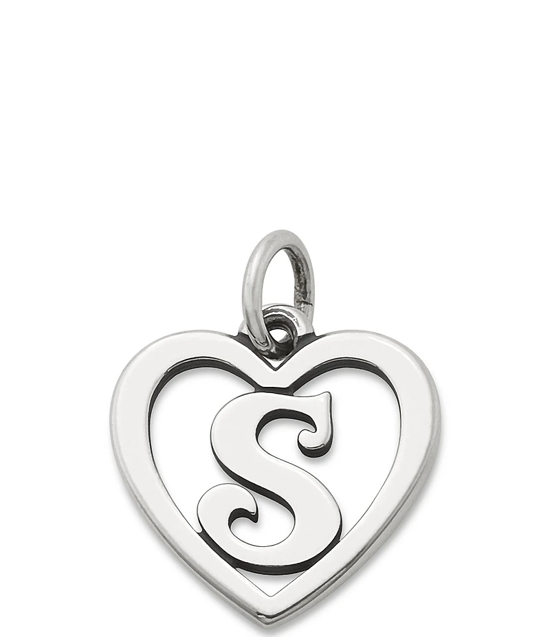 James Avery Heart Initial Charm