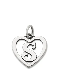 James Avery Heart Initial Charm