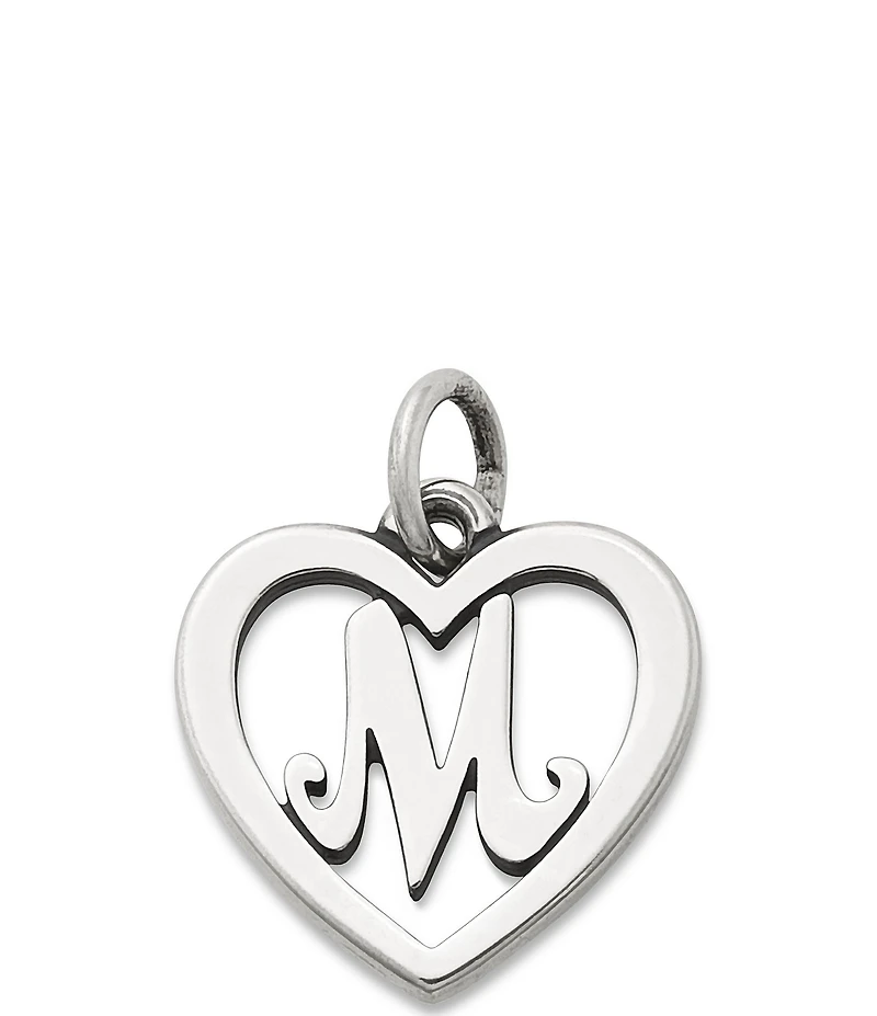 James Avery Heart Initial Charm