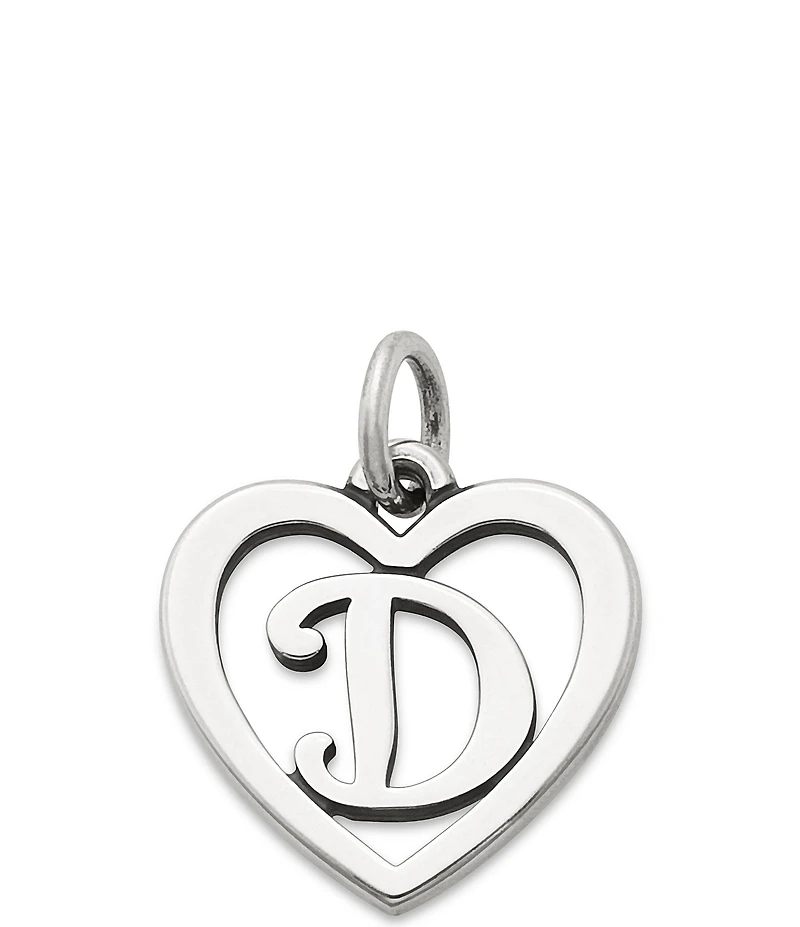 James Avery Heart Initial Charm