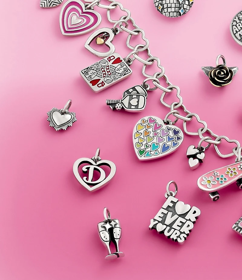 James Avery Heart Initial Charm