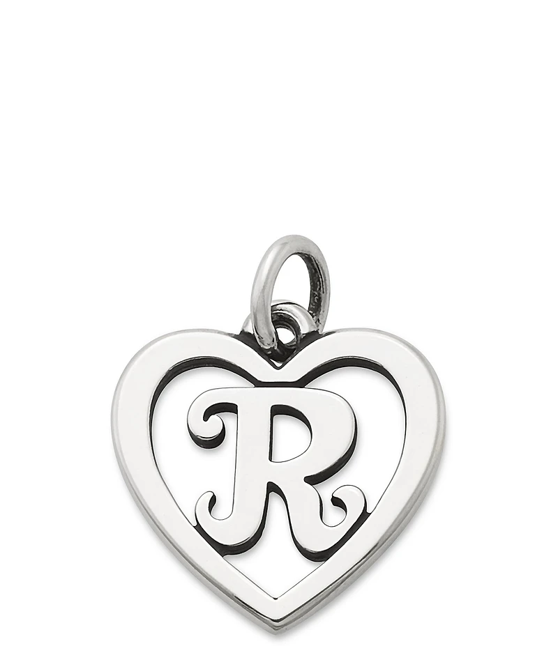 James Avery Heart Initial Charm