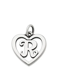 James Avery Heart Initial Charm