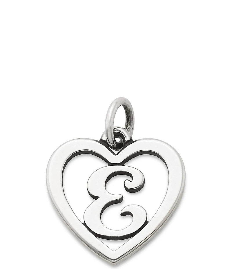 James Avery Heart Initial Charm