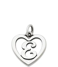 James Avery Heart Initial Charm