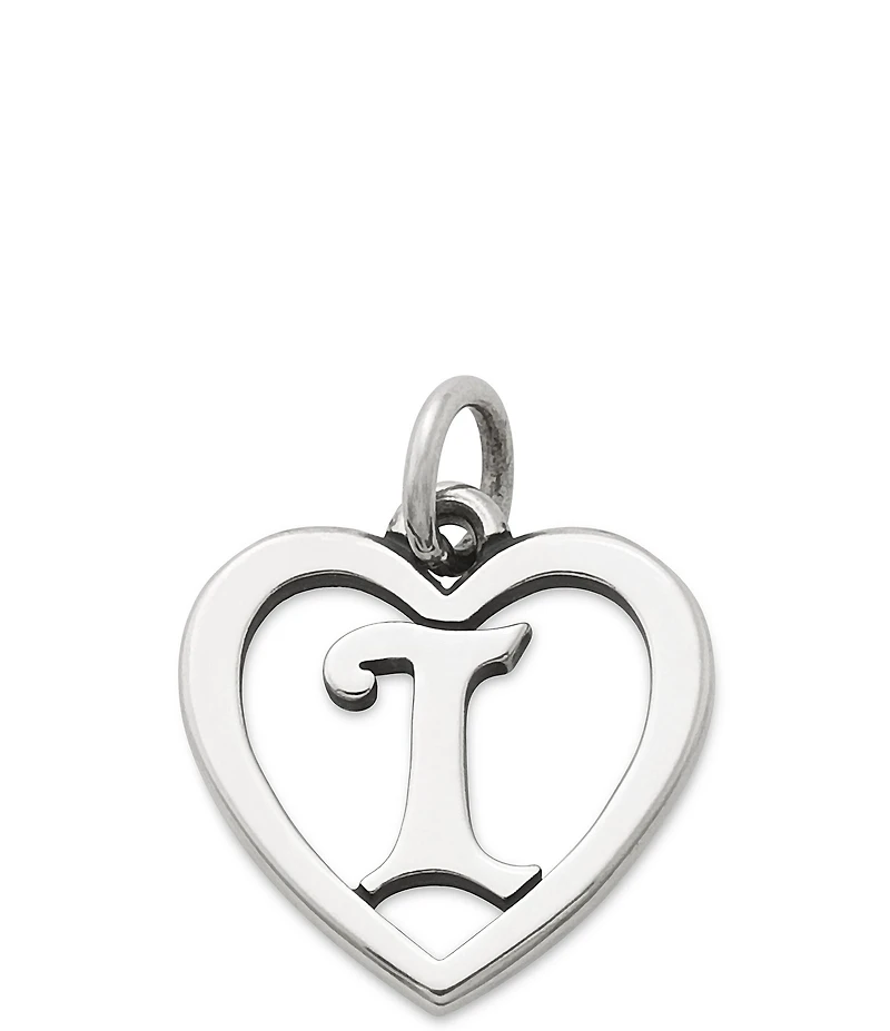 James Avery Heart Initial Charm