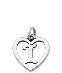 James Avery Heart Initial Charm