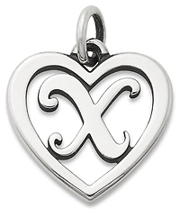 James Avery Heart Initial Charm