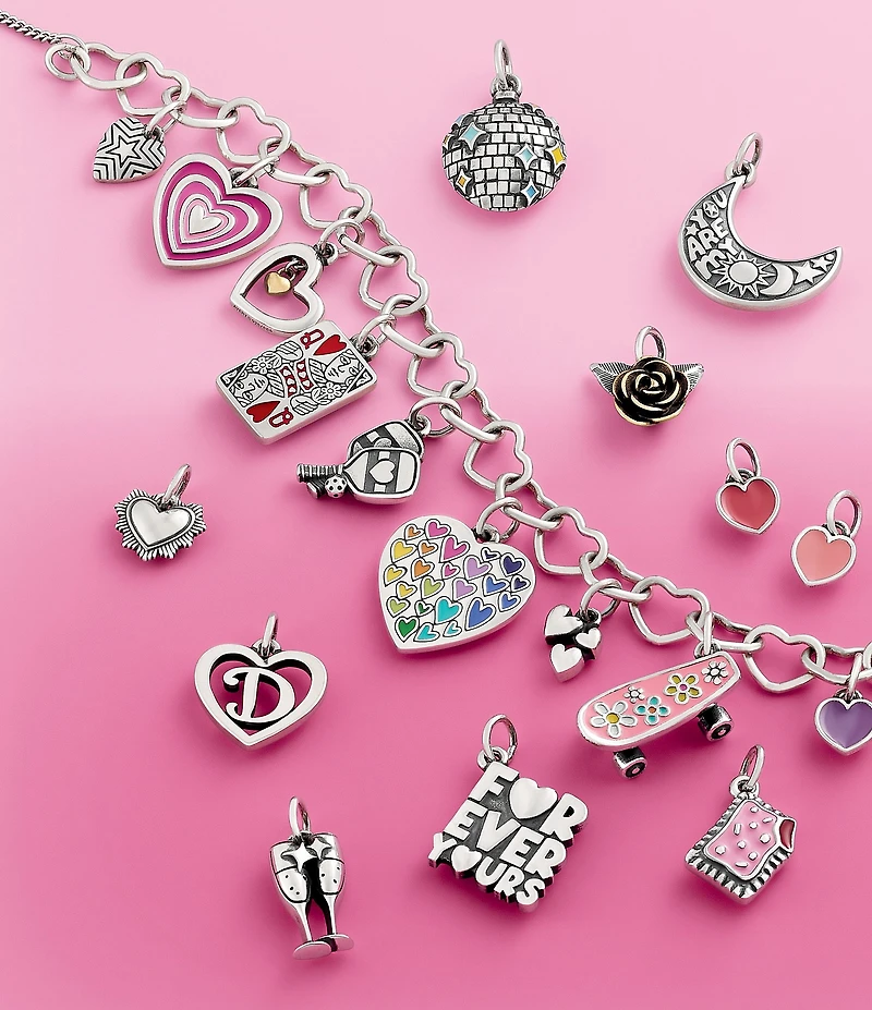 James Avery Heart Initial Charm