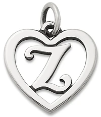 James Avery Heart Initial Charm