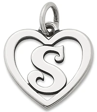 James Avery Heart Initial Charm