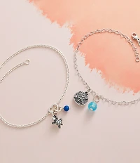 James Avery Heart Station Charm Anklet