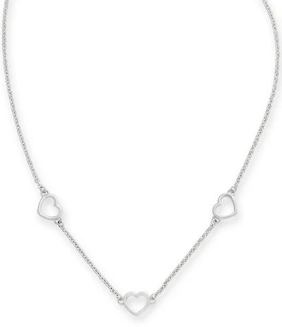 James Avery Heart Station Charm Holder Necklace