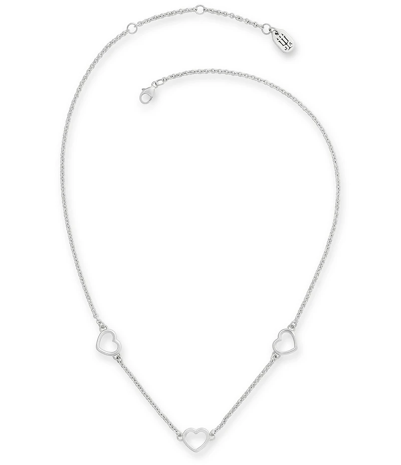 James Avery Heart Station Charm Holder Necklace