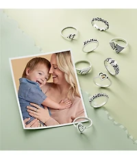 James Avery Sterling Silver Hearts and Beads Ring