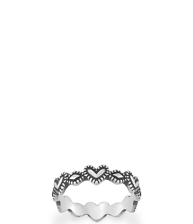 James Avery Sterling Silver Hearts Ring