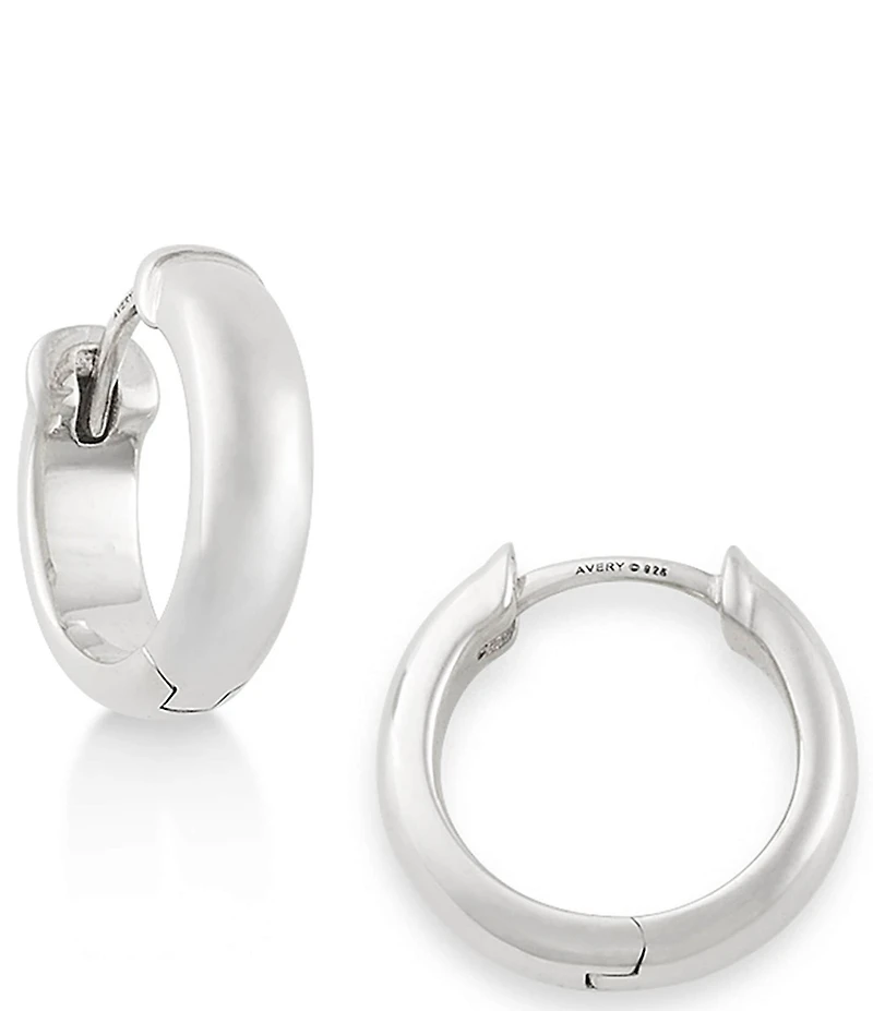 James Avery Sterling Silver Hinged Huggie Earrings