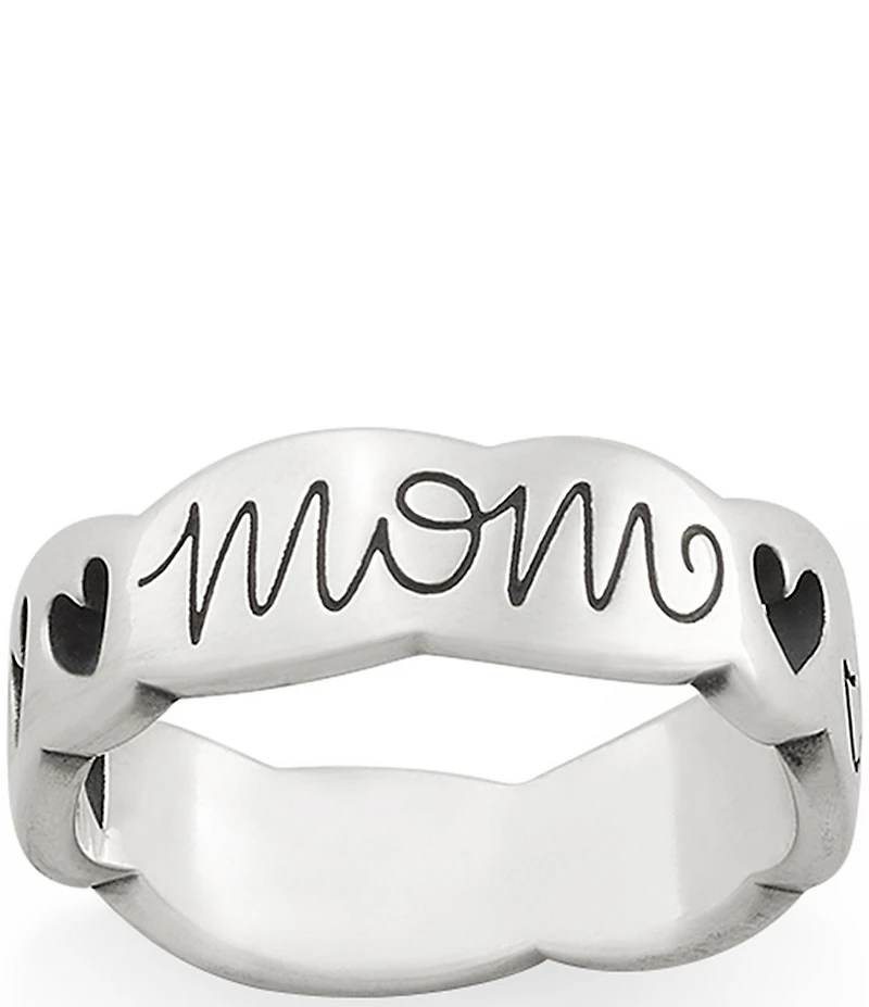 James Avery I Love You Mom Band Ring