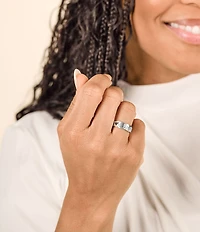 James Avery I Love You Mom Heart Band Ring