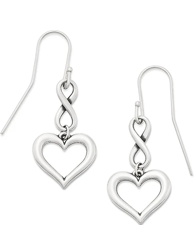 James Avery Infinite Love Heart Drop Earrings