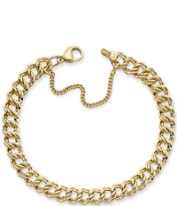 James Avery Double Curb Charm Chain Bracelet