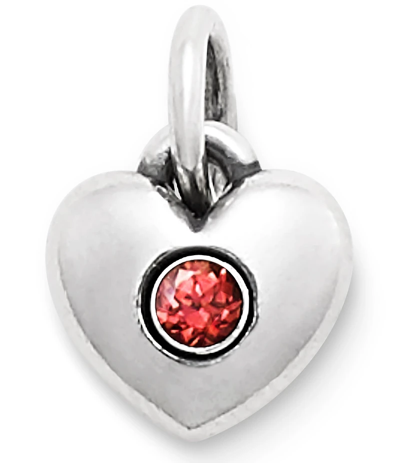 James Avery Keepsake Heart Birthstone with Gem Charm