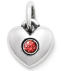 James Avery Keepsake Heart Birthstone with Gem Charm