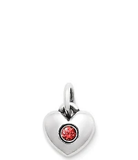 James Avery Keepsake Heart Birthstone with Gem Charm