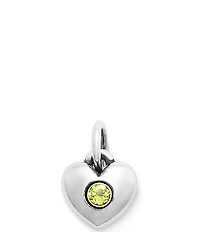 James Avery Keepsake Heart Birthstone with Gem Charm