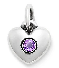 James Avery Keepsake Heart Birthstone with Gem Charm