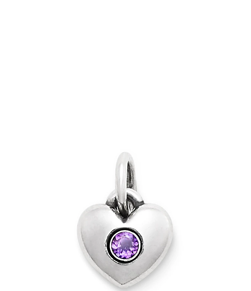 James Avery Keepsake Heart Birthstone with Gem Charm