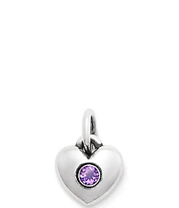 James Avery Keepsake Heart Birthstone with Gem Charm