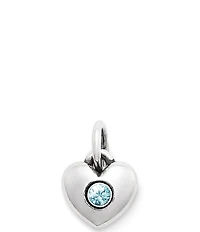 James Avery Keepsake Heart Birthstone with Gem Charm