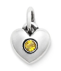 James Avery Keepsake Heart Birthstone with Gem Charm
