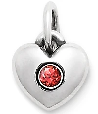 James Avery Keepsake Heart Birthstone with Gem Charm