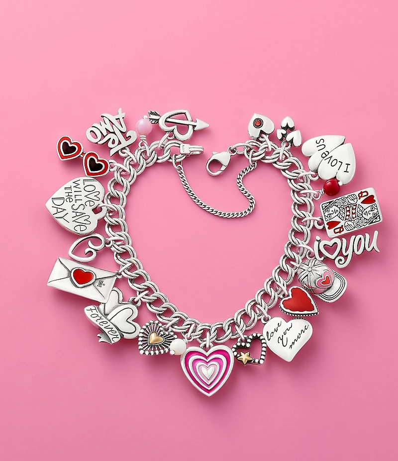 James Avery Keepsake Heart Birthstone with Gem Charm