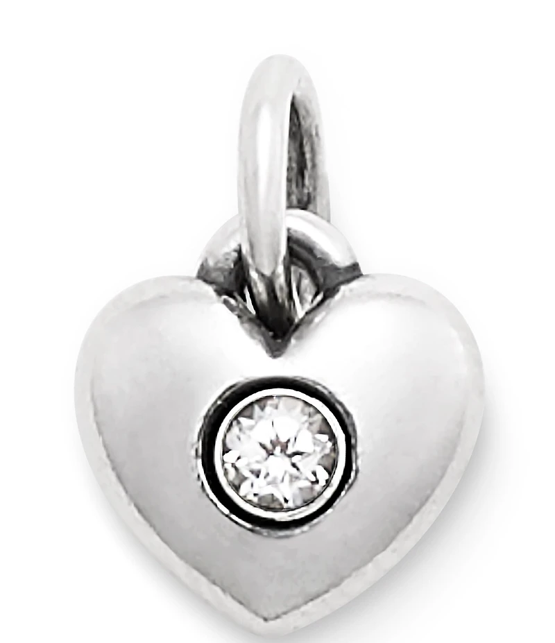 James Avery Keepsake Heart Birthstone with Gem Charm