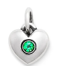 James Avery Keepsake Heart Birthstone with Gem Charm