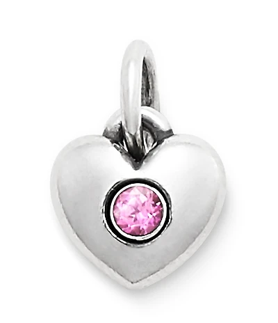James Avery Keepsake Heart Birthstone with Gem Charm