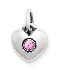 James Avery Keepsake Heart Birthstone with Gem Charm