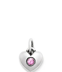 James Avery Keepsake Heart Birthstone with Lab-Created Gem Charm